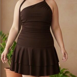 Micas Brown Dress size 2XL